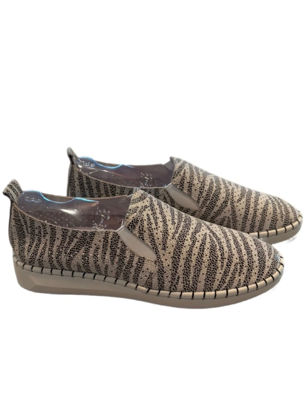 Bernie Mev TW Slip-On Sneakers Zebra Python Print EU 38 US 7.5-8 NWT